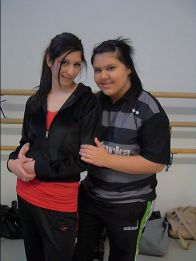 Hicran und Ebru in der Pause